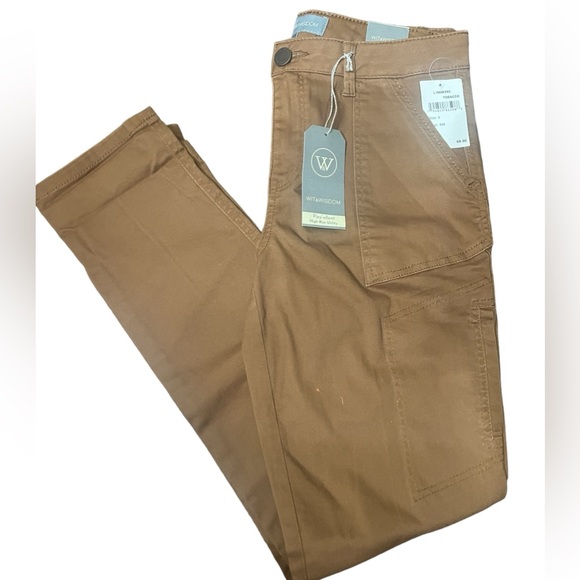 Wit & Wisdom Tobacco High Rise Utility Flex-Ellent Pant. - Picture 8 of 9